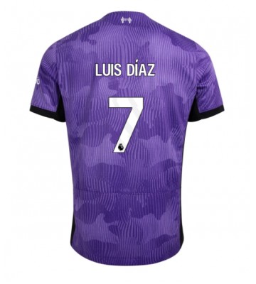 Liverpool Luis Diaz #7 Tredje trøje 2023-24 Kort ærmer
